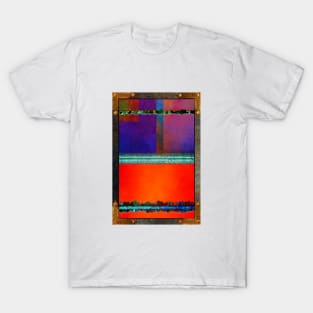 Abstract Orange In A Metal Frame T-Shirt